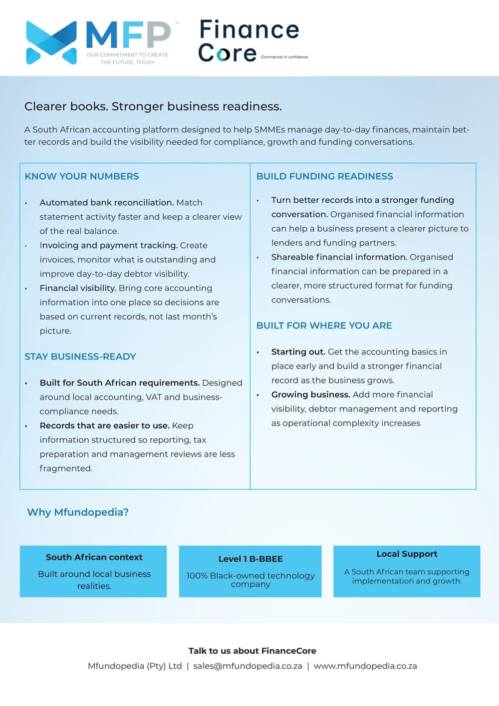 MFP FinanceCore document preview